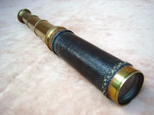 19th century 3 draw pocket telescope