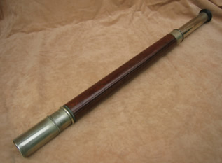 Single draw naval telescope by H Hughes London