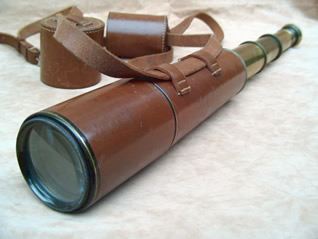 Vintage J H Steward Quick Focus 3 draw spotter telescope