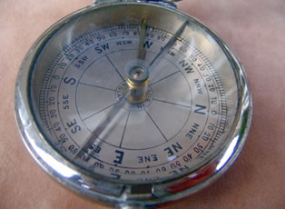 English Hunter cased pocket compass