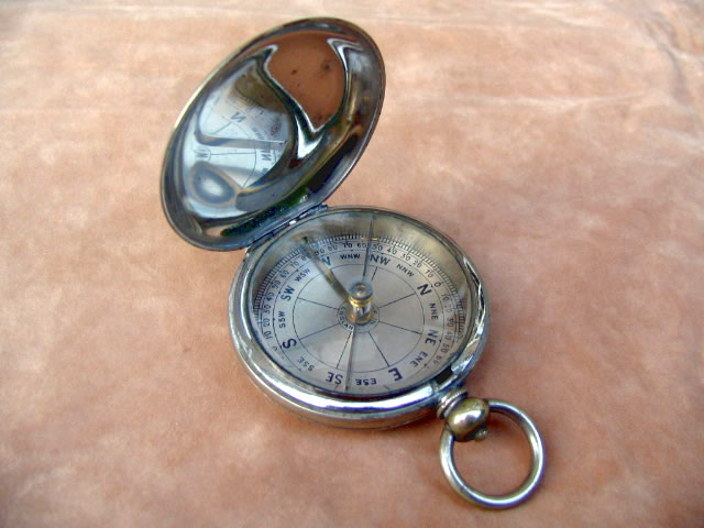 English hunter cased pocket compass