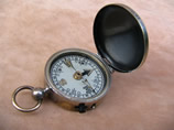 English vintage pocket compass