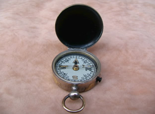Vintage English pocket compass