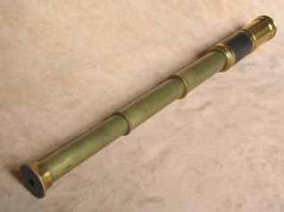 3 draw leather clad marine telescope