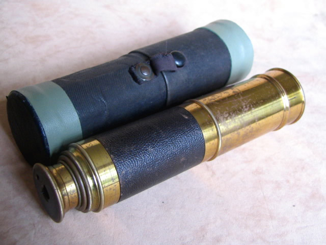 3 draw marine pocket telescope circa 1870