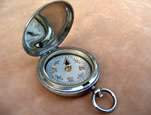 Hunter cased pocket compass by Dennison  Birmingham