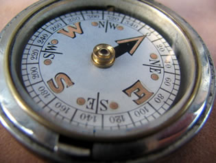 Hunter cased pocket compass by Dennison Birmingham