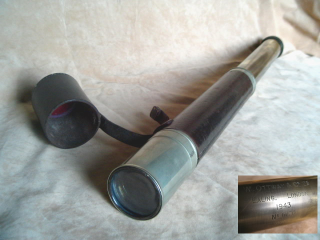WW2 Ottway Officer of the Watch Naval telescope