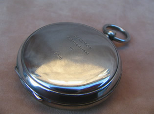 Dennison Birmingham hunter cased pocket compass 1918