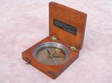 Mahogany cased compass & clinometer, Flatters & Garnett Manchester