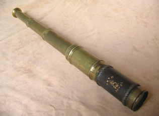 Victorian 3 draw pocket telescope 'TRADE MARK'