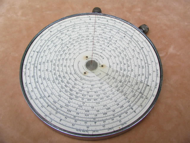 Fowlers Jubilee Magnum long scale circular calculator