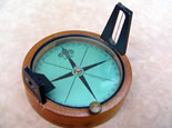 Educational prismatic desk compass by F Barker & Son