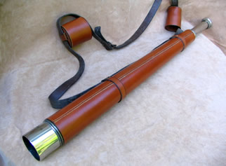 Powerful single draw Coast Guard telescope by Cary London
