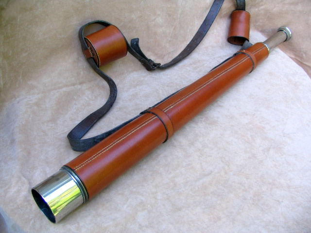 Powerful single draw Coast Guard telescope by Cary, London