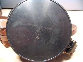 Pre WW2 artillery compass by F Barker & Son