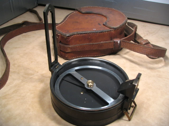 WW2 prismatic compass by F Barker & Son London