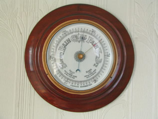 Vintage mahogany cased barometer
