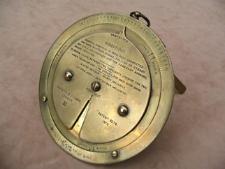 Large brass desktop weather forecaster by N & Z