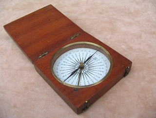 Early Victorian explorers compass circa 1860