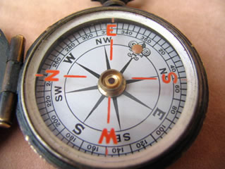 Close up view of jewelled dial