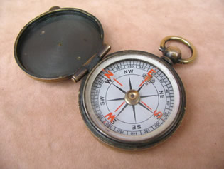 Victorian pocket compass by Tycos