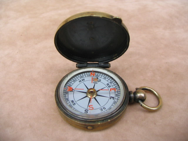 Tycos brass cased pocket compass circa 1900 