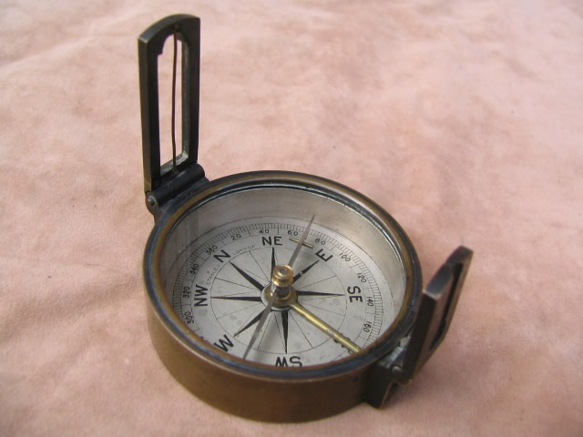 Early 20th century pocket compass by Stanley London