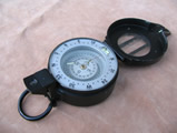 Enbeeco pocket compass with leather case