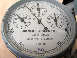 Close up view of dial
