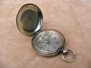 Large full hunter cased pocket compass