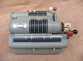 Vintage Muldivo Mentor mechanical calculator