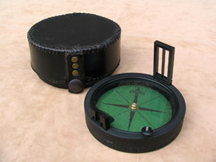 1980's educational prismatic compass by Francis Barker