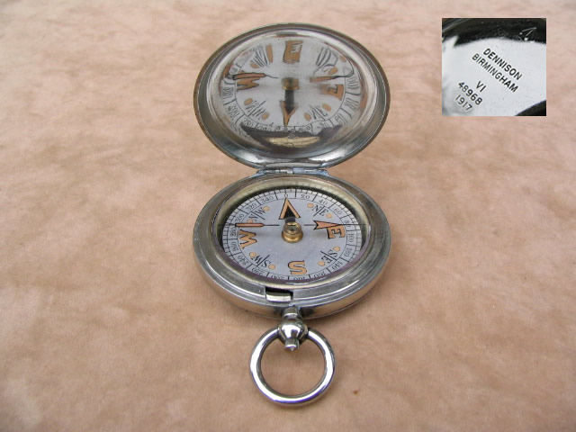 Dennison WW1 Military pocket watch style compass