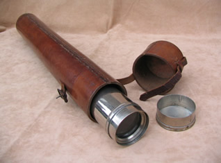 Officer of the Watch Naval telescope in leather case