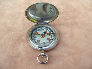 Dennison cased full hunter pocket compass