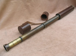 Vintage 2 draw spotting telescope with variable power pancratic tube