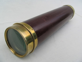 Dollond mahogany & brass 4 draw telescope