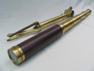 Dollond 4 draw telescope & tripod stand 