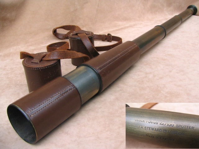 3 draw field telescope by J H Steward London.