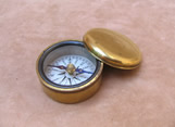 19th century brass cased compass by Francis Barker