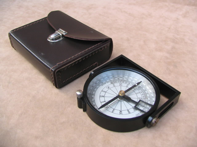 20th century Francis Barker & Son handle compass 