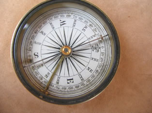 Close up view of dial