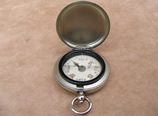 Pocket watch style hunter cased compass