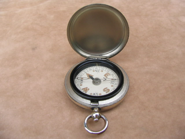 Full hunter cased military style pocket compass