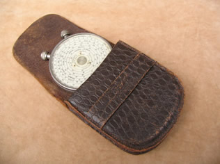 Fowlers Long scale calculator with leather case