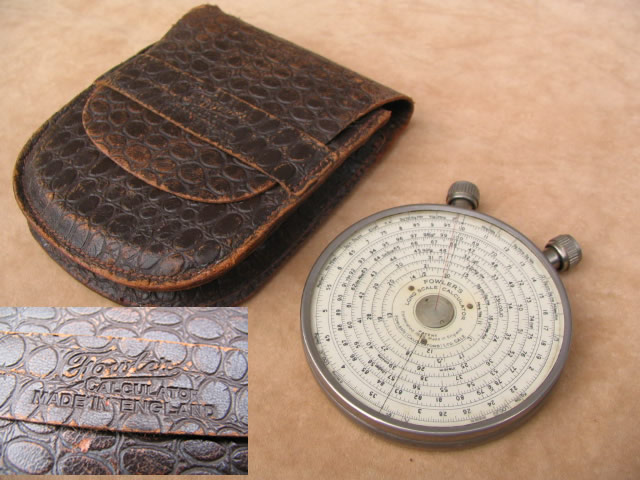 Fowlers double sided Long scale circular calculator