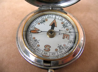 Close up view of dial