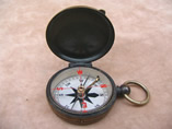 Brass cased pocket compass circa 1910
