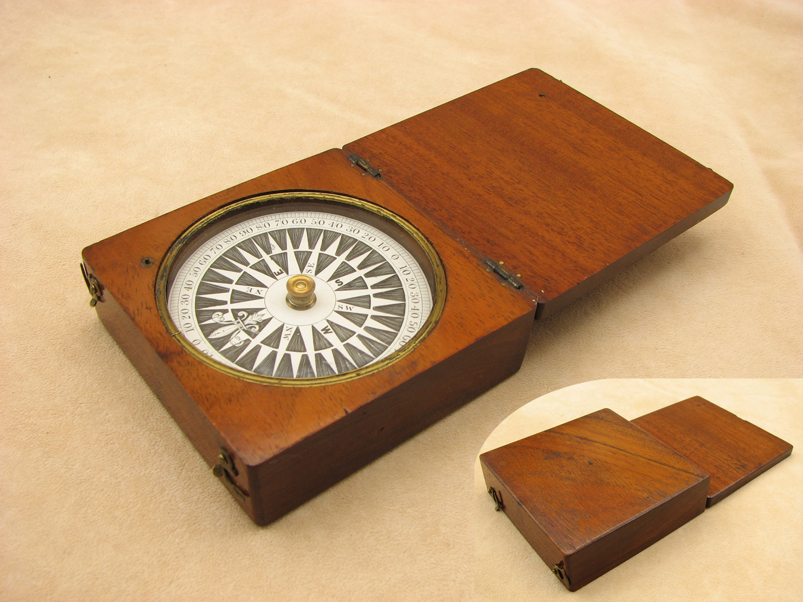 Scientific Collectables for antique 19th century mahogany marine compasses